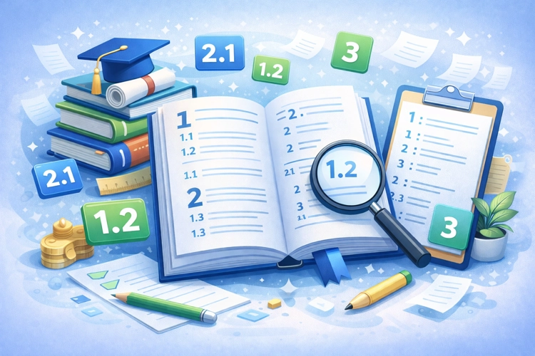 راهنمای شمارهگذاری عناوین در پایاننامه در ورد